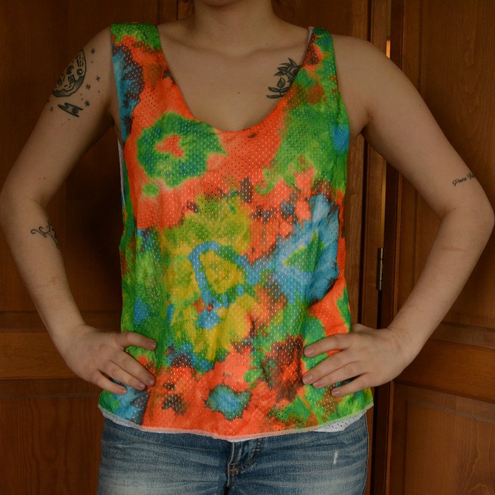 Bright Tie Dyed Jersey Tank